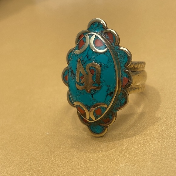 Vintage Silver Turquoise Ring - Picture 2 of 6